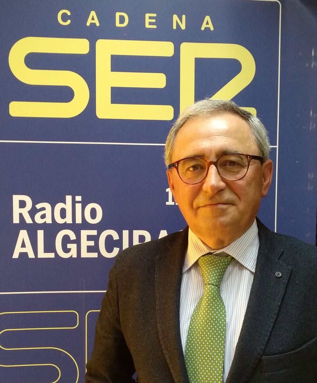 Pedro Medina Lamadrid durante una de sus intervenciones en Radio Algeciras.