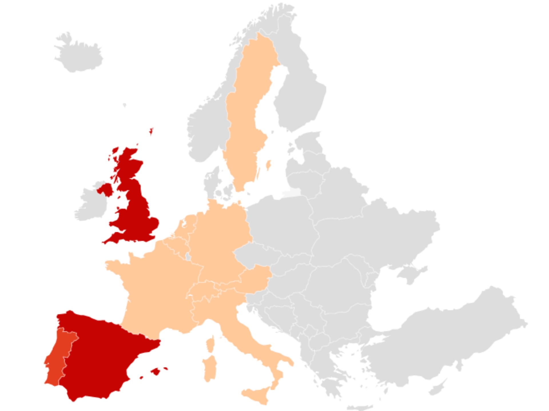 Mapa de los casos de viruela del mono