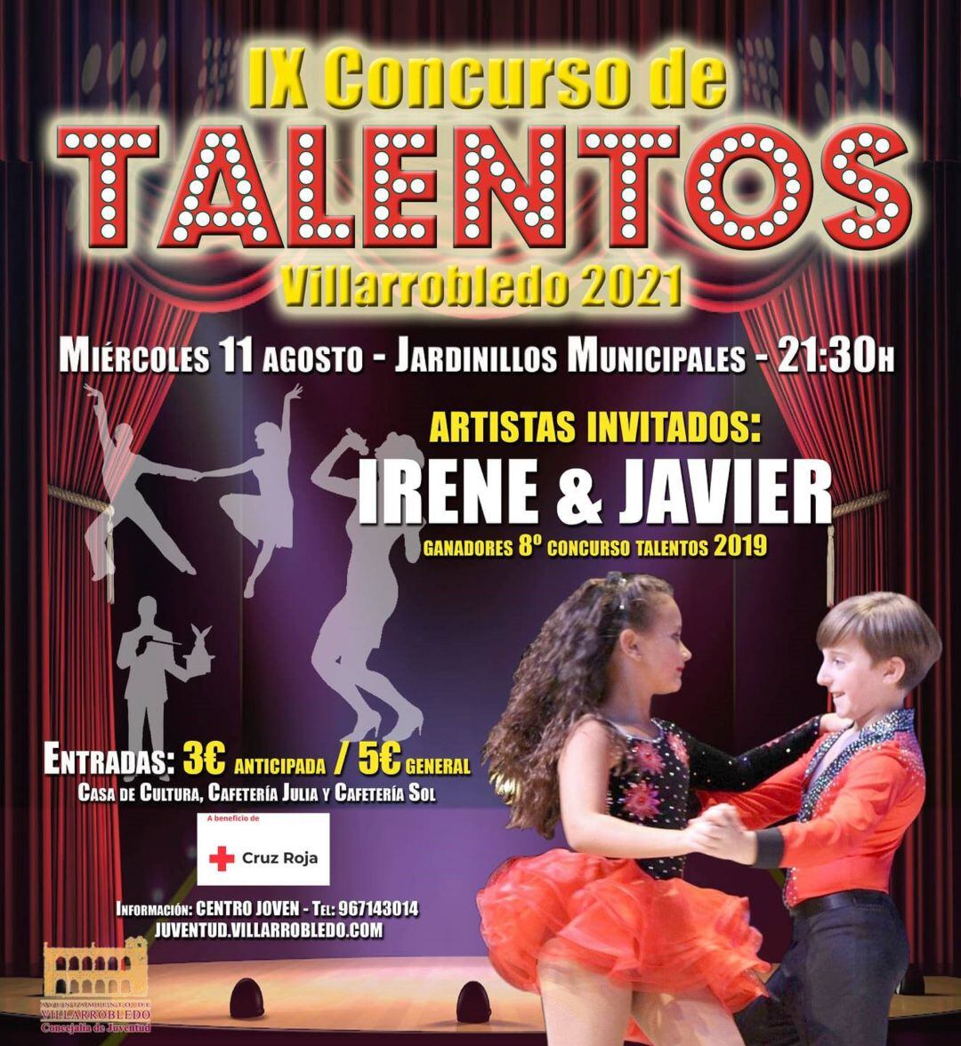 Cartel del IX Concurso de Talentos en Villarrobledo