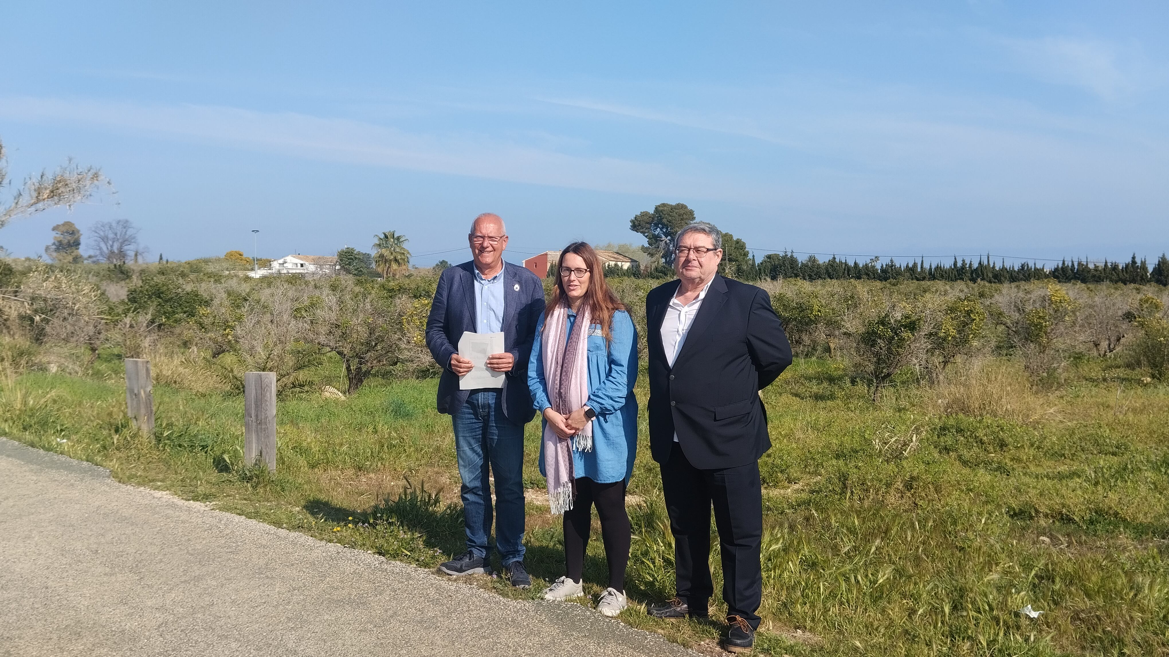 Presentación del parque agrario experimental a crear junto a la vía verde de Dénia.