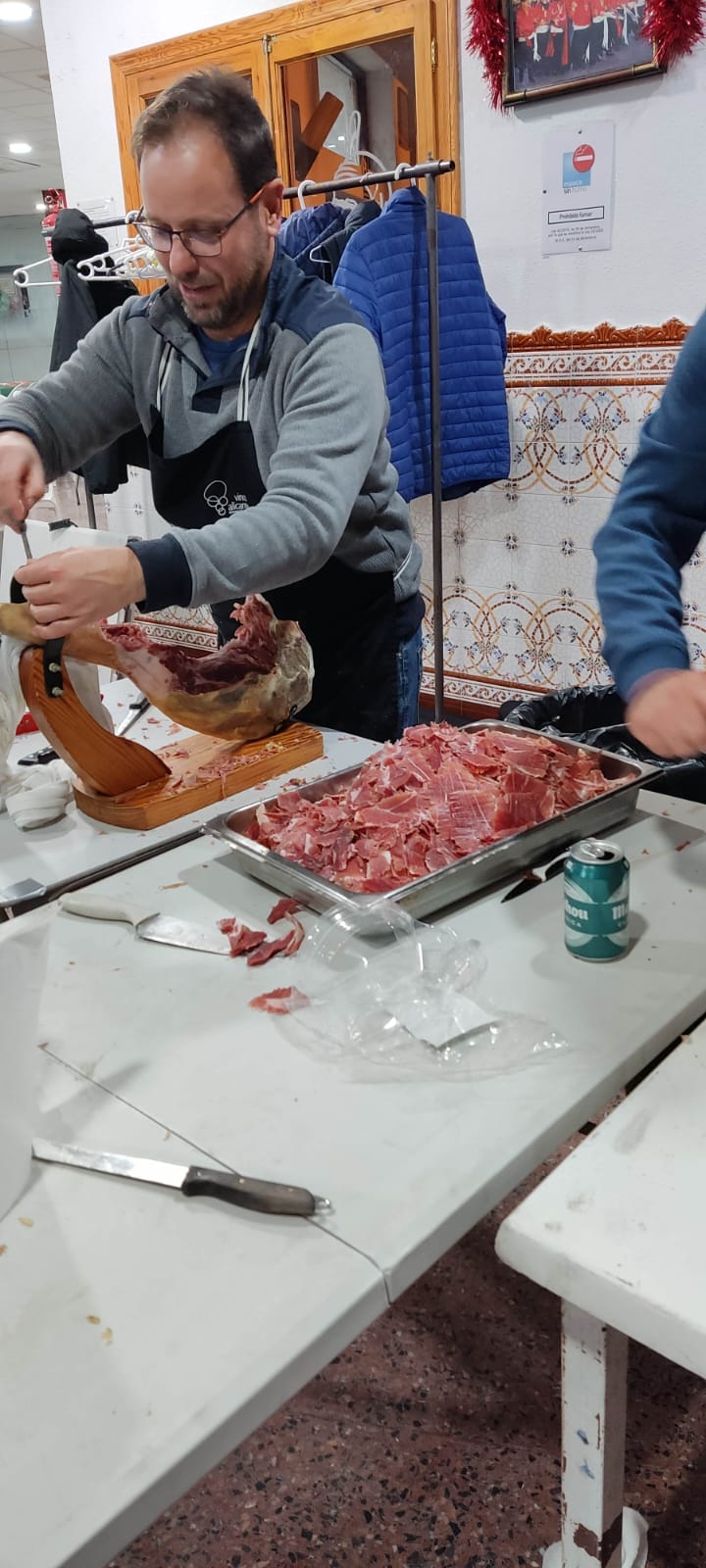 No faltó el jamón