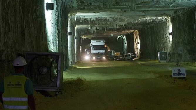 Imagen de archivo de las obras realizadas en el paso subterráneo de Bueno Monreal.