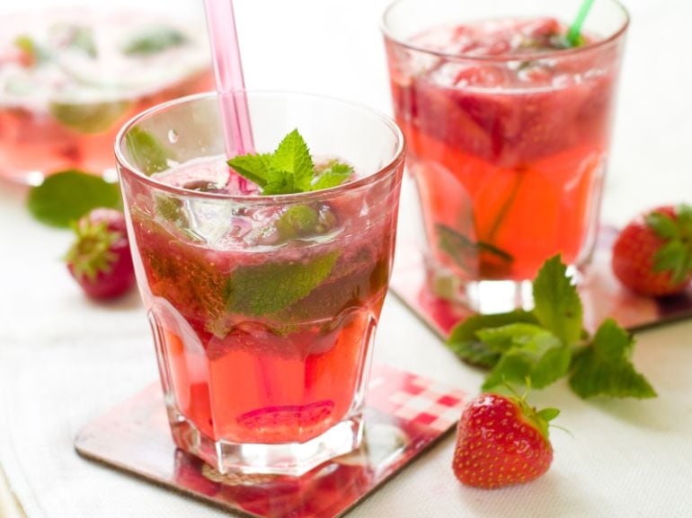 Mojito de fresa.