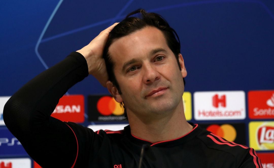 Santiago Solari, en la rueda de prensa previa al partido de Champions contra el Ajax.