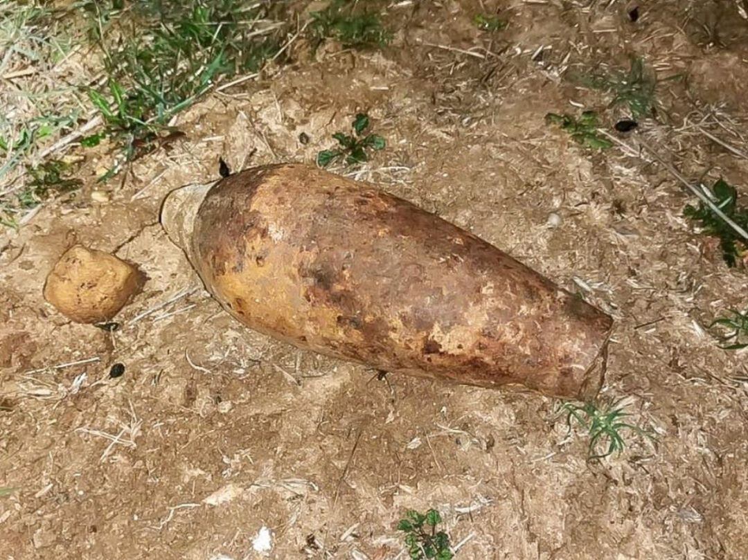 Imagen de un obús encontrado en Torrejón de Ardoz. Archivo. 