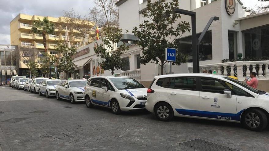 Parada de taxis en Marbella