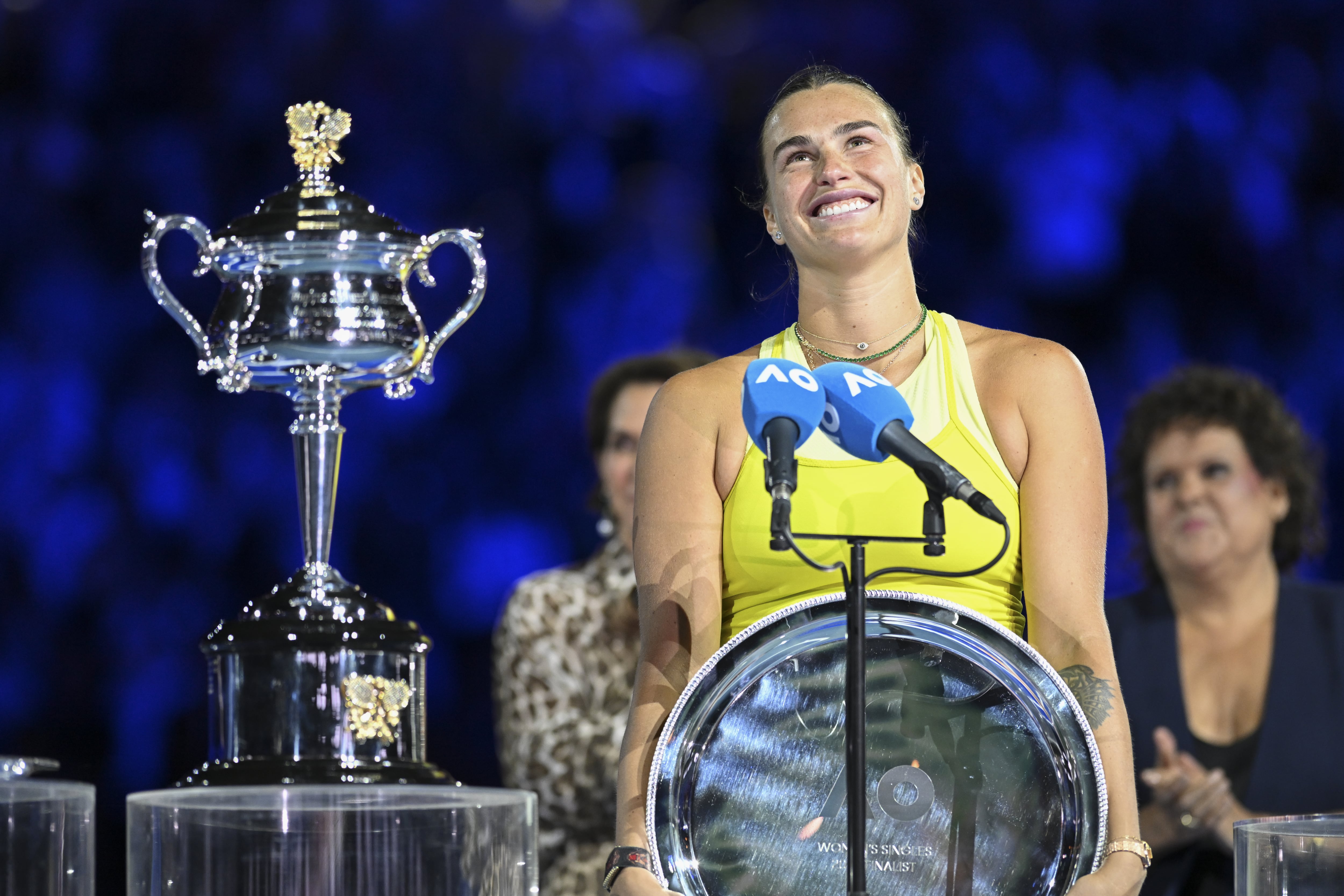 Aryna Sabalenka, después de perder en la final del Open de Australia frente a Keys