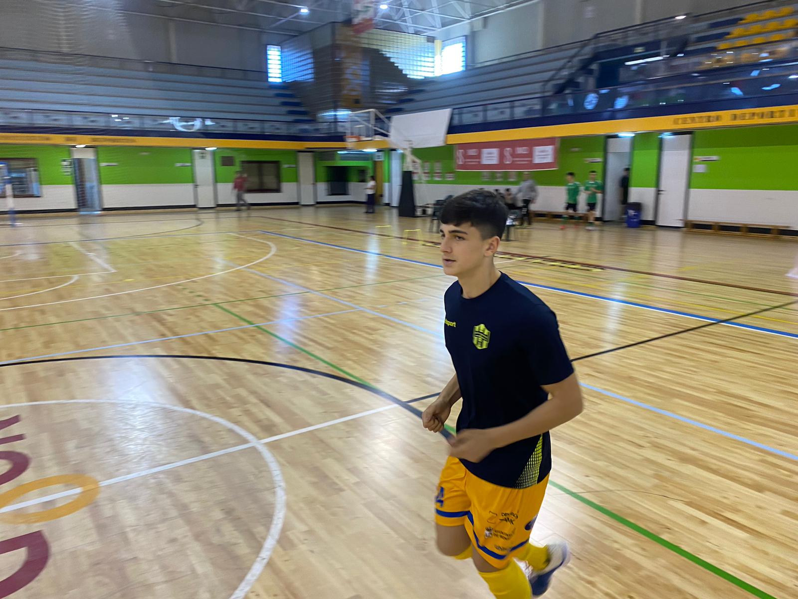 Calentamiento del Atlético Benavente en Sevilla