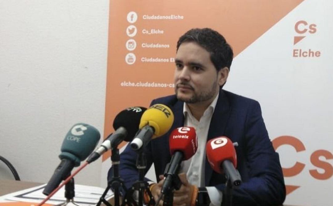 David Caballero, portavoz de Ciudadanos Elche