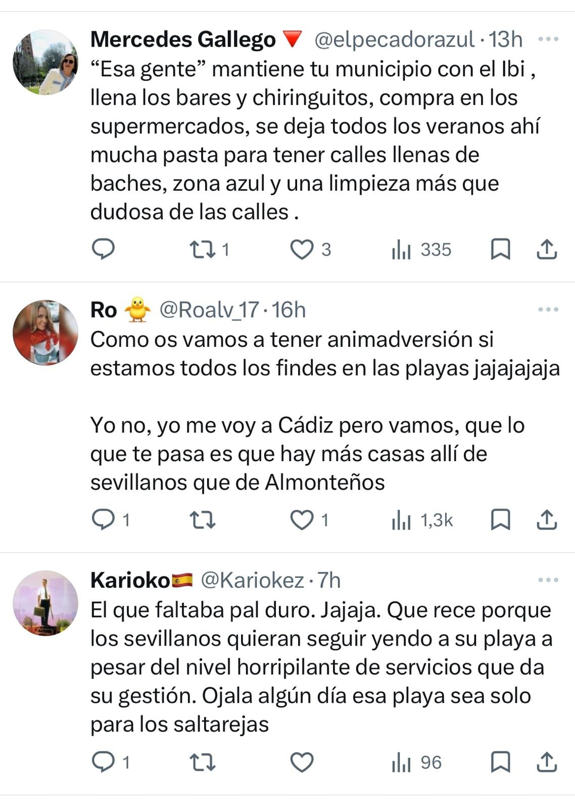 Polémica en redes por las declaraciones del alcalde de Almonte sobre los sevillanos que veranean en Matalascañas.