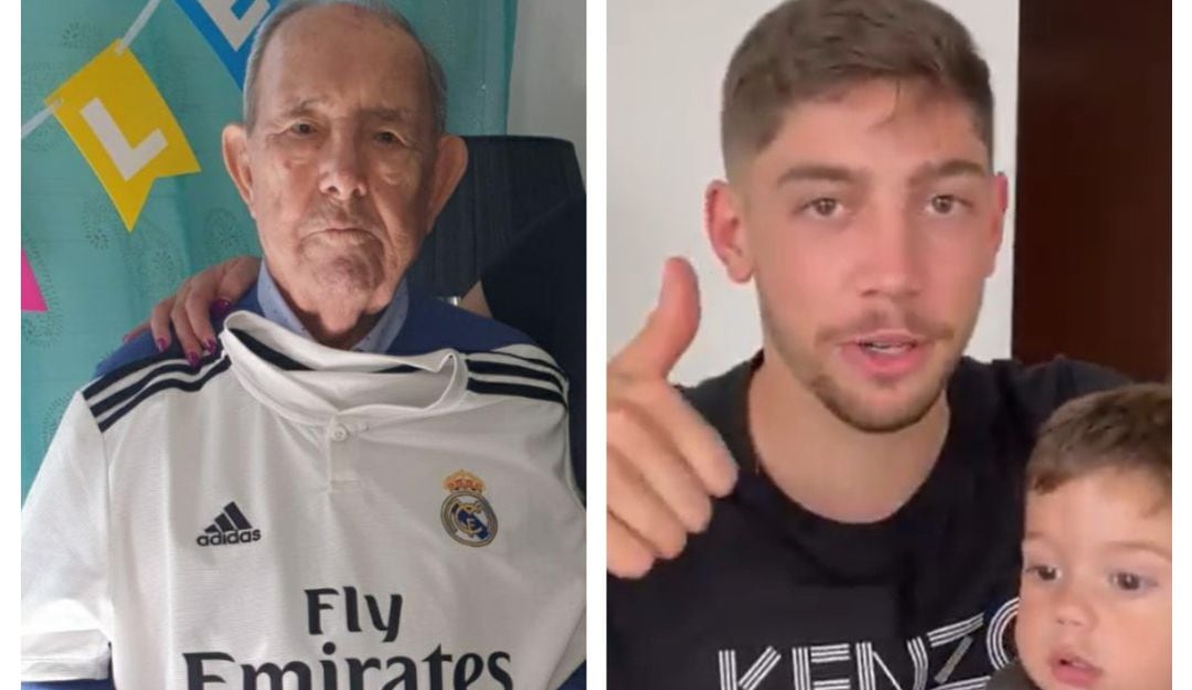 La imagen de Rufino, el hincha madridista que lo está pasando mal y al cual Fede Valverde le ha querido mandar un bonito mensaje