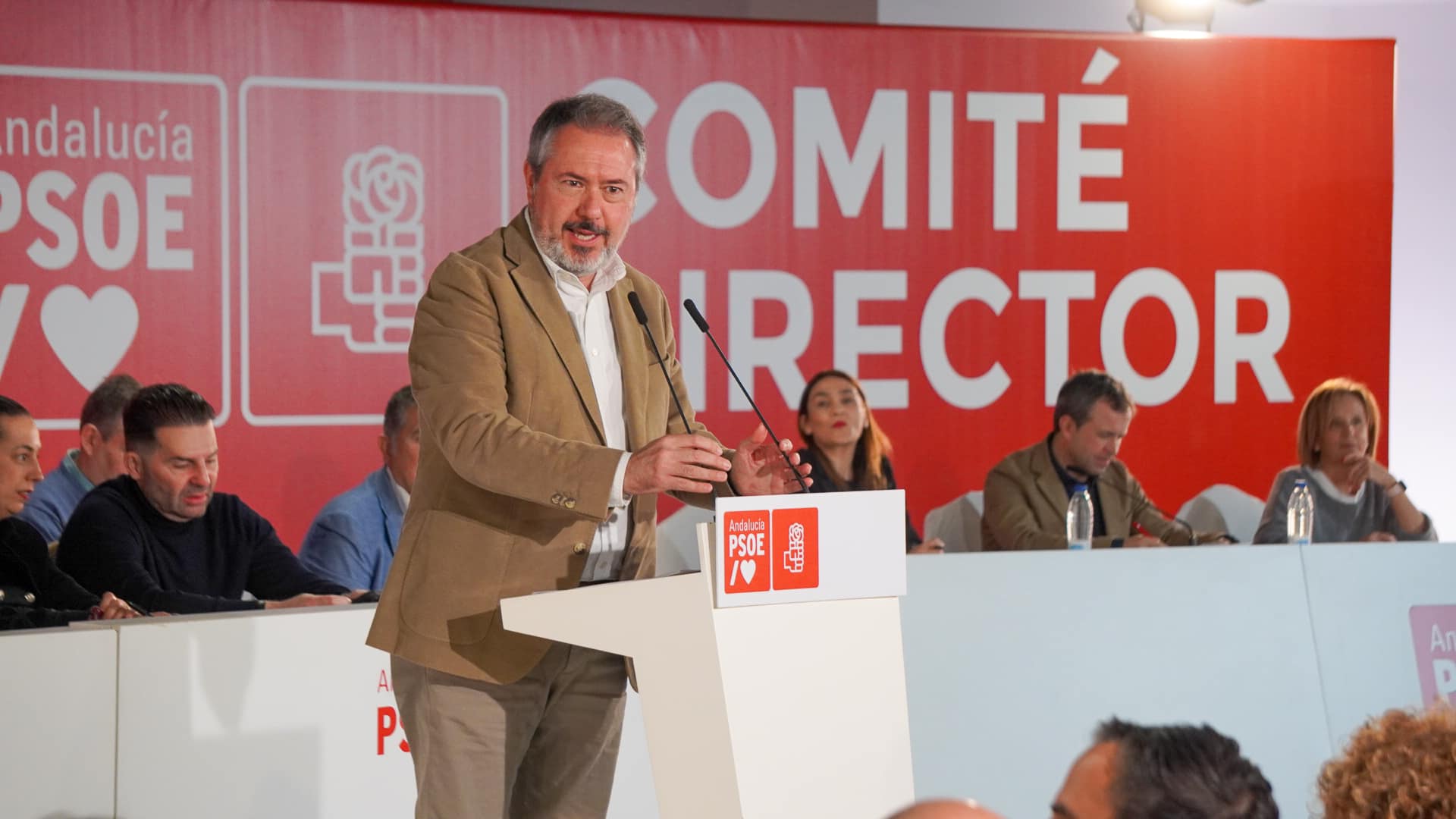 Juan Espadas durante su intervención