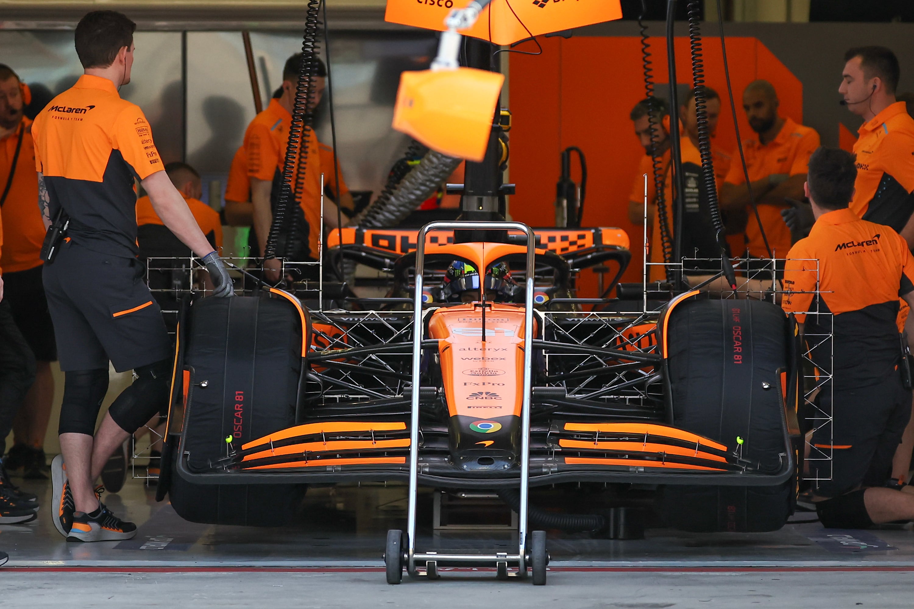 McLaren de Oscar Piastri en &#039;boxes&#039;