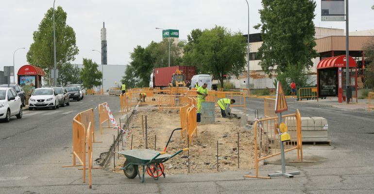 Obras de rehabilitación de la zona industrial de Tres Cantos