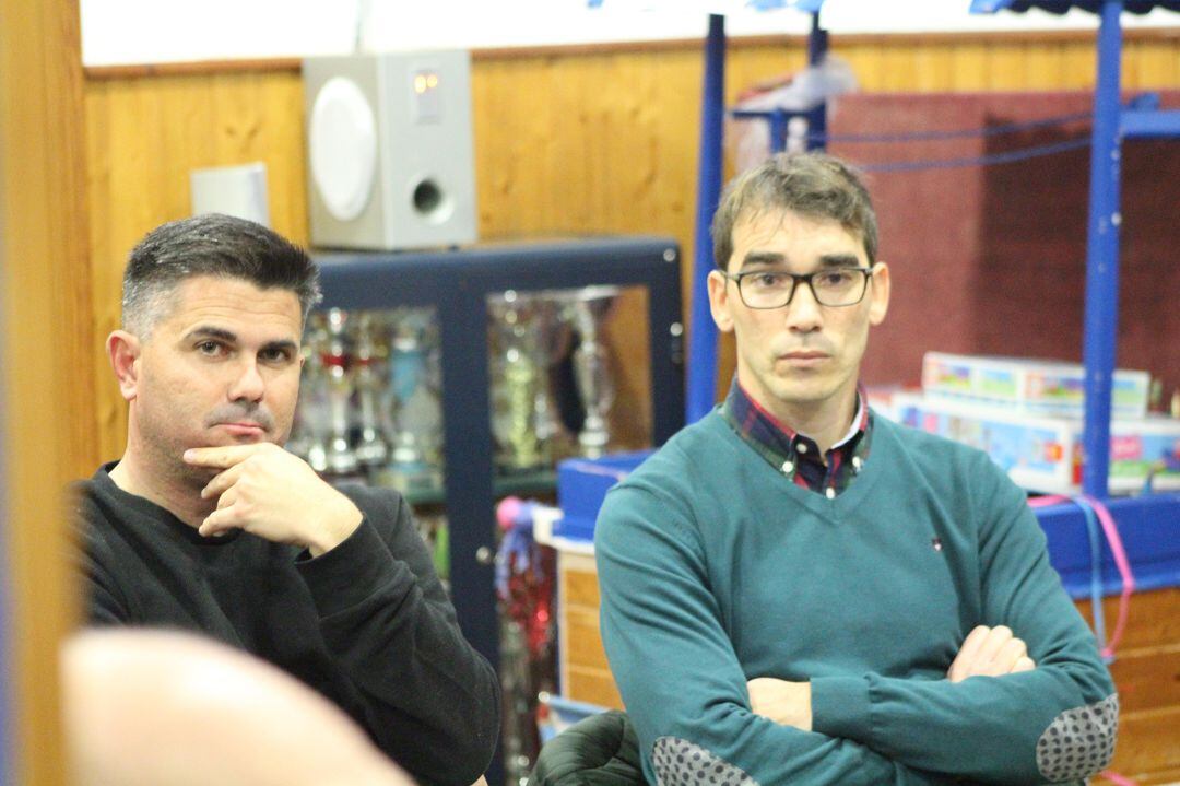 Francis junto a Juan Carlos Ramírez,director de la cantera  