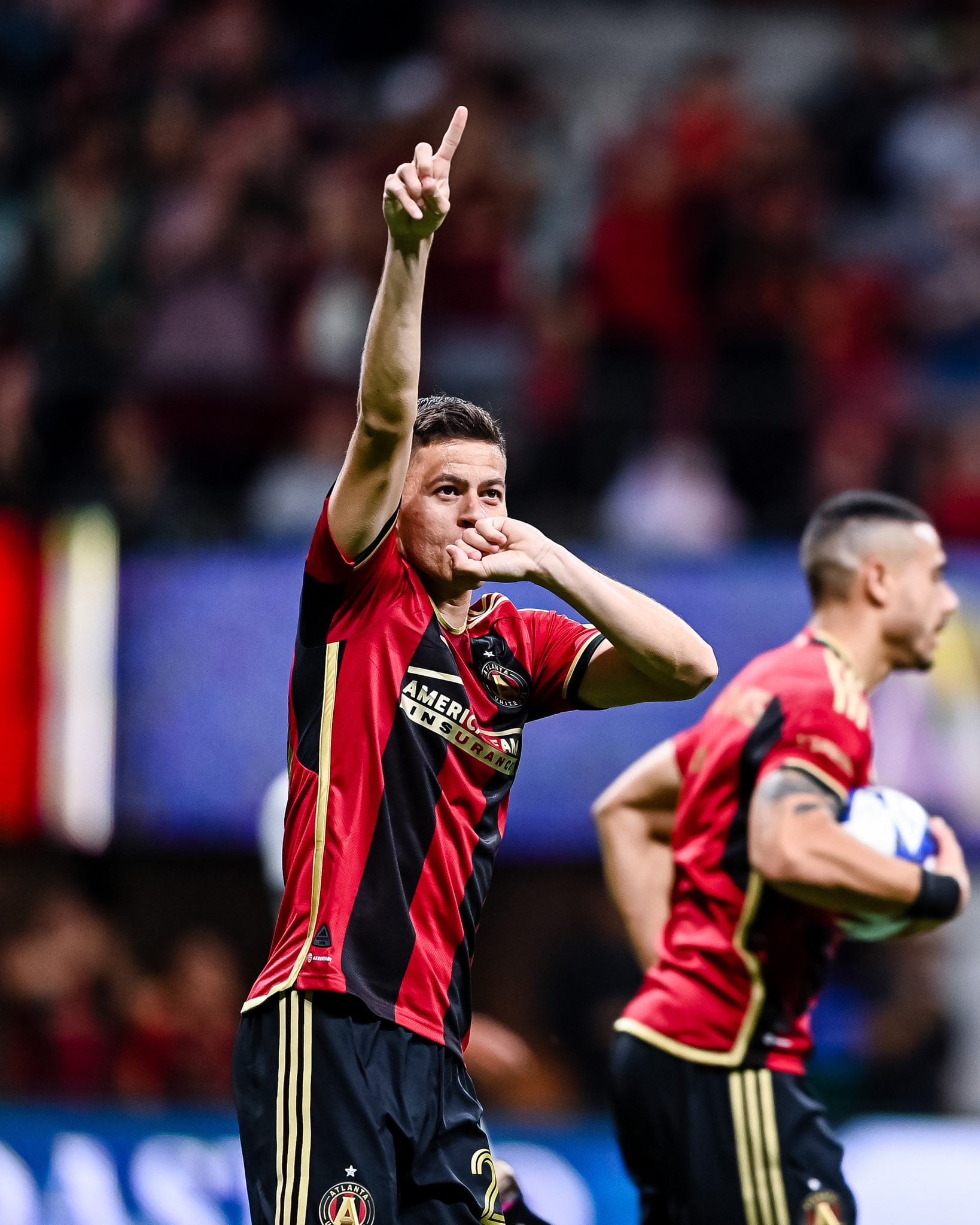 Matheus Rossetto celebra un gol con el Atlanta United