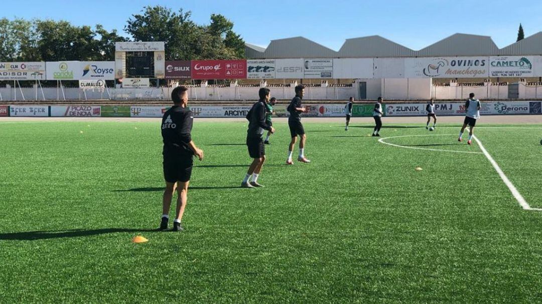 Entrenamiento del Atlético Tomelloso