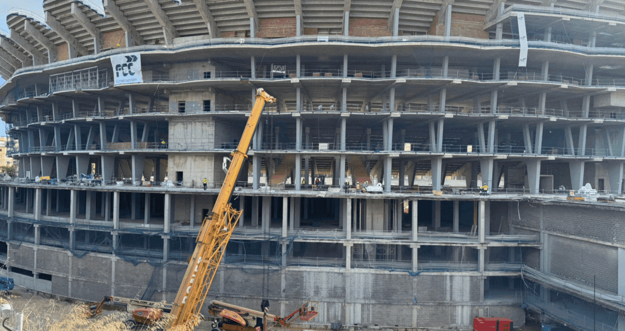 Obras en el Nou Mestalla