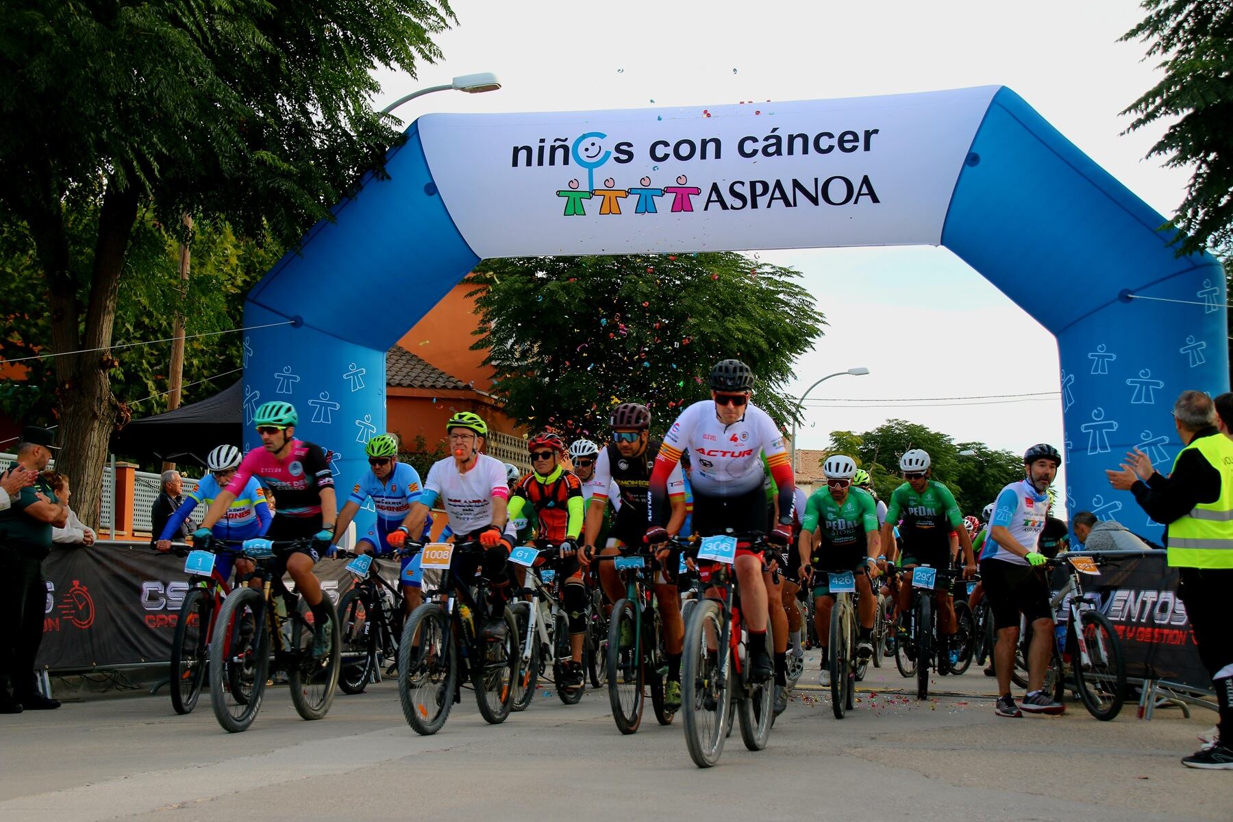 BTT de Aspanoa celebrada este sábado en Almudévar.
