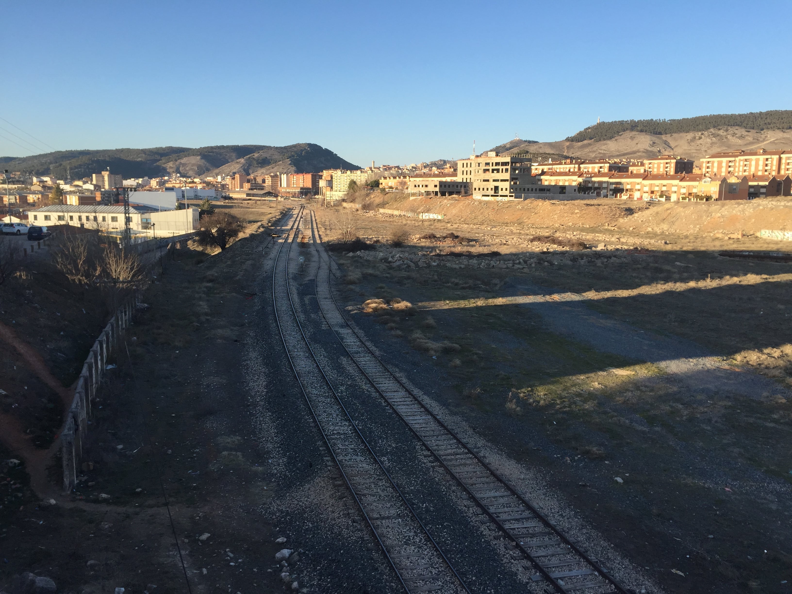 Terrenos de ADIF en el centro de Cuenca en torno a las vías de tren convencional