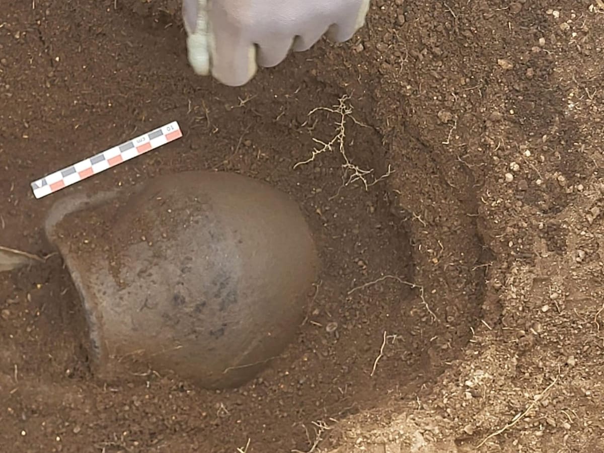 Las excavaciones arqueológicas en San Juan del Olmo extraen una jarra medieval intacta