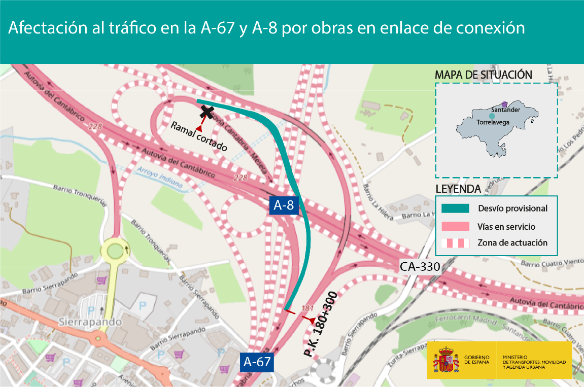 Plano de la zona afectada