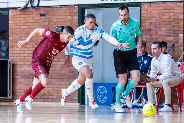 Imagen del enfrentamiento en la liga entre el Málaga Ciudad Redonda y el Alzira