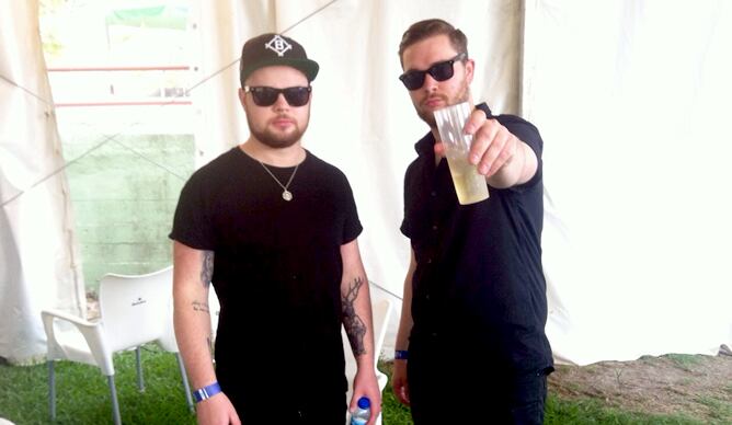 El grupo británica antes de su actuación en el Festival Dcode de Madrid