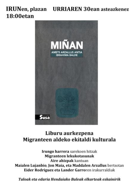 Cartel de la presentación de &quot;Miñan&quot;