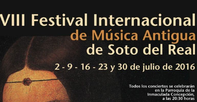 Cartel del Festival Internacional de Música Antigua de Soto del Real