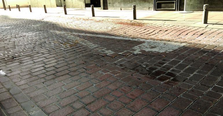 Imagen del actual estado de la calle del Fuego en Alcobendas