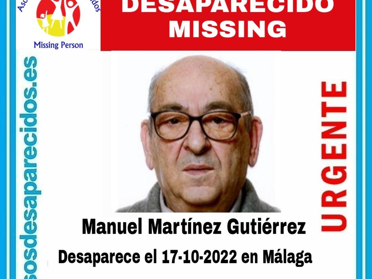 Buscan a un vecino de Málaga de 76 años desaparecido desde el pasado lunes