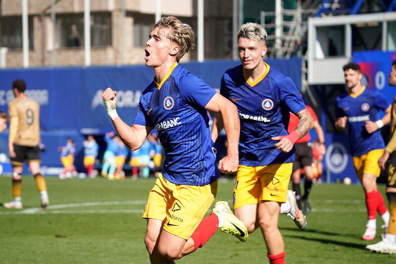 La celebració del gol de Josep Cerdà