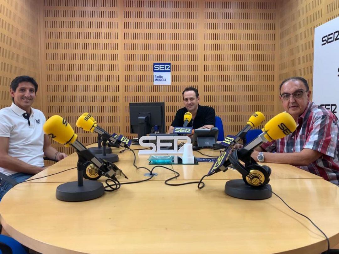 David Karanka, Jorge Fenor y Pepe Pallarés en Radio Murcia Cadena SER