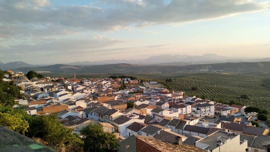 Vista aérea de Chilluévar.