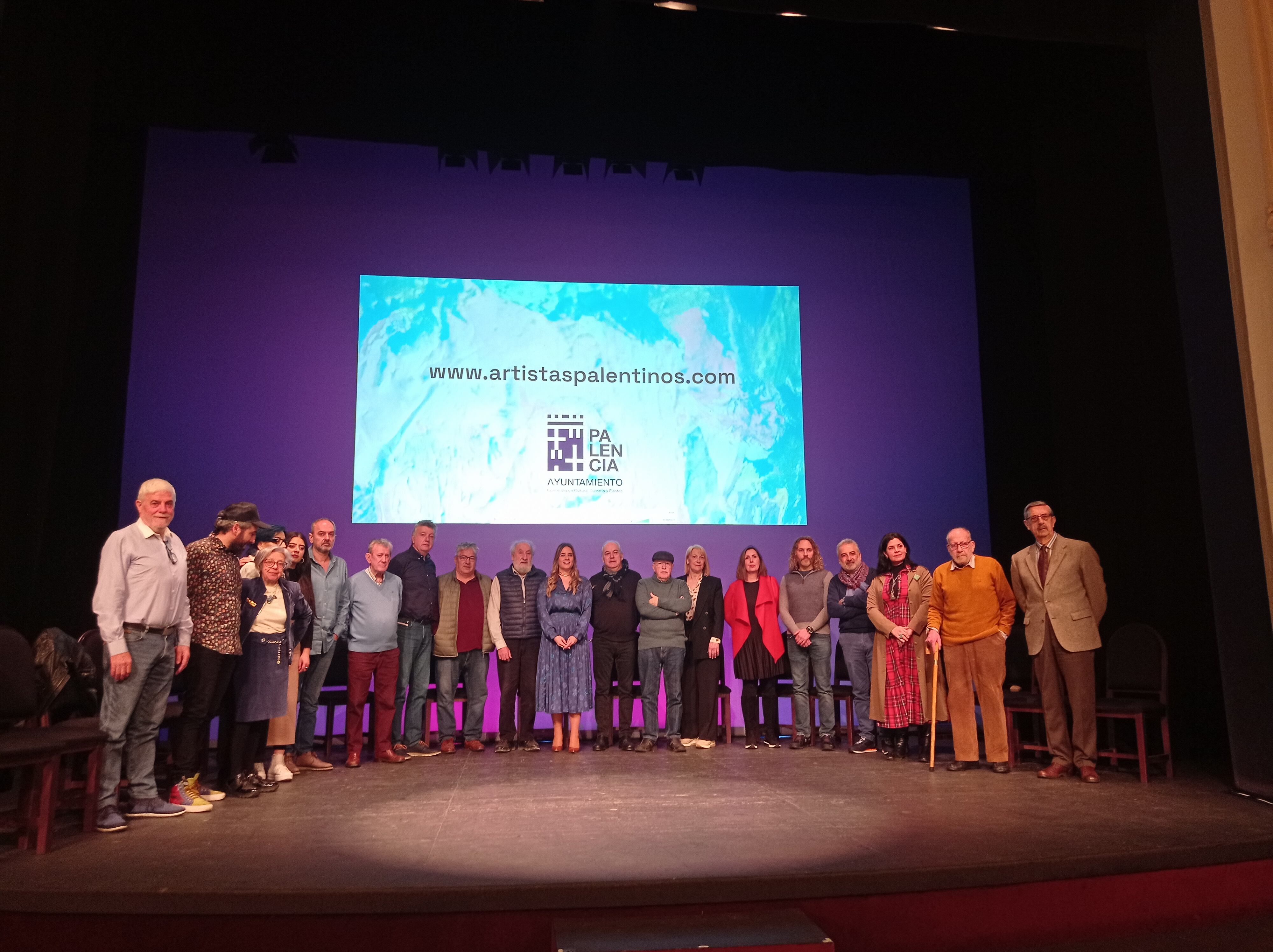 Presentación de la videoteca de artistas palentinos en el Teatro Principal
