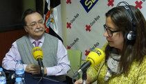 Juan Jesús Vivas, presidente de la ciudad de Ceuta, charla con Àngels Barceló