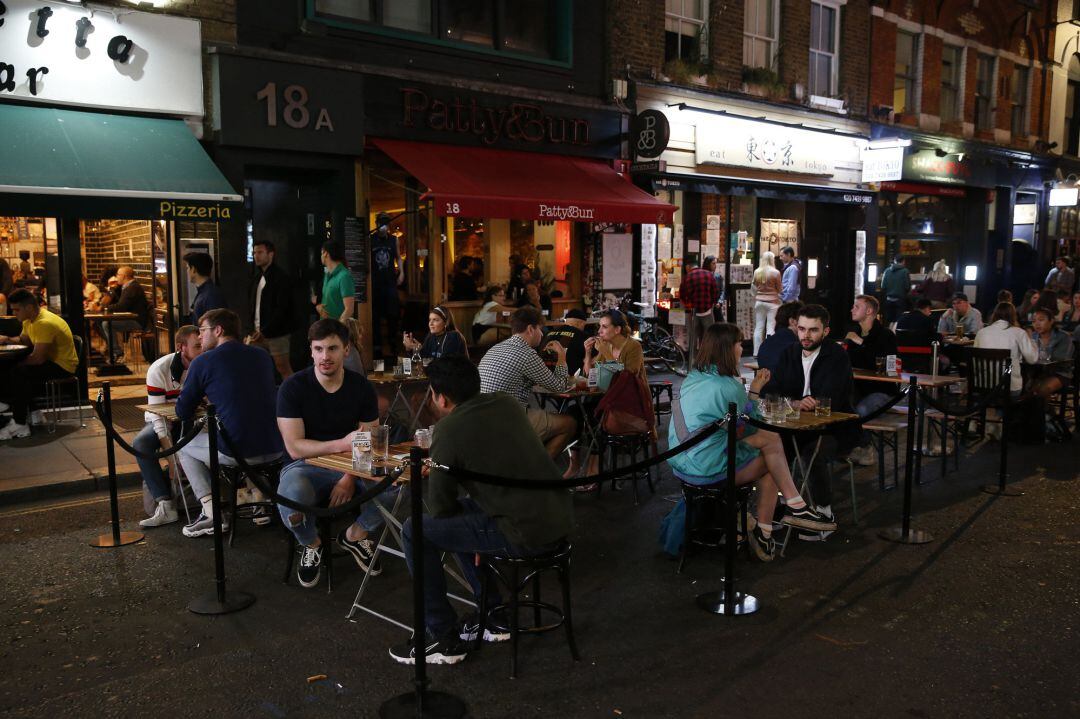 Imagen de las terrazas del Soho de Londres