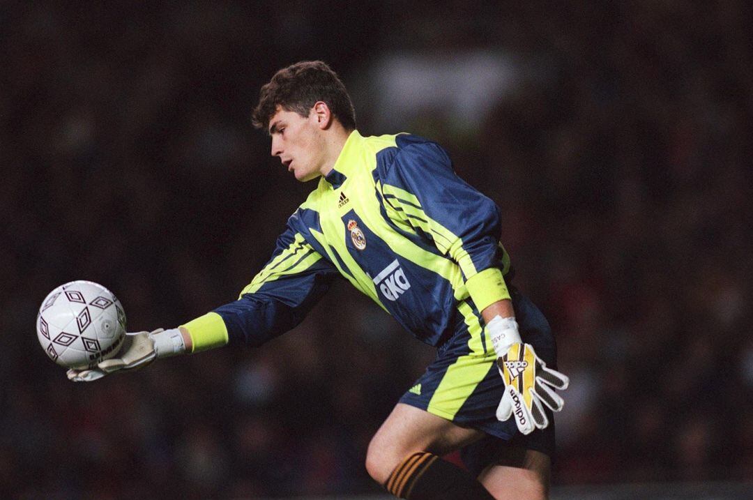 Iker Casillas durante su primera temporada en el Real Madrid. 