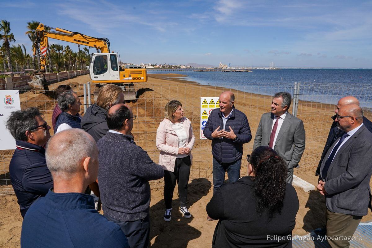 Responsables autonómicos y municipales visitan los trabajos