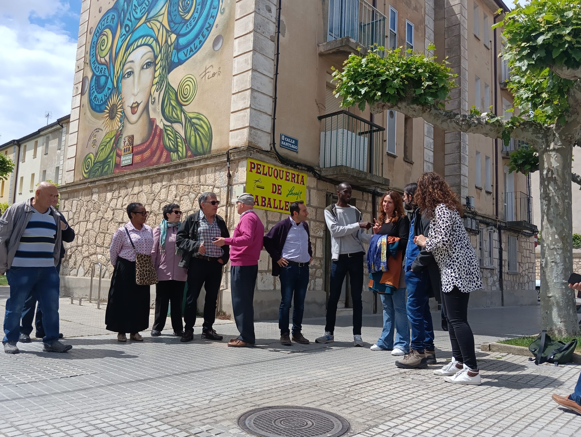 La visita de campaña desembocó en el barrio de Santa Catalina