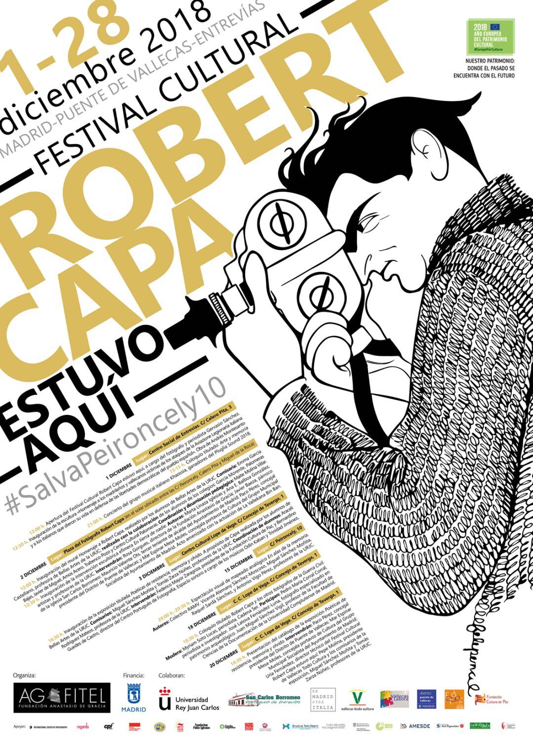 Tríptico del Festival Robert Capa estuvo aquí 