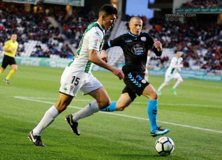 Loureiro, en el partido ante el Lugo