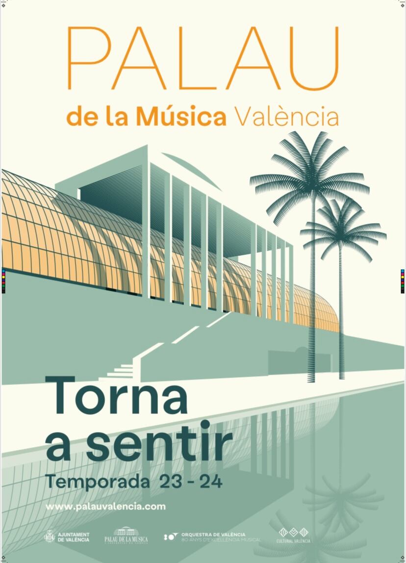 Cartel temporada 23-24 del Palau de la  Música de València