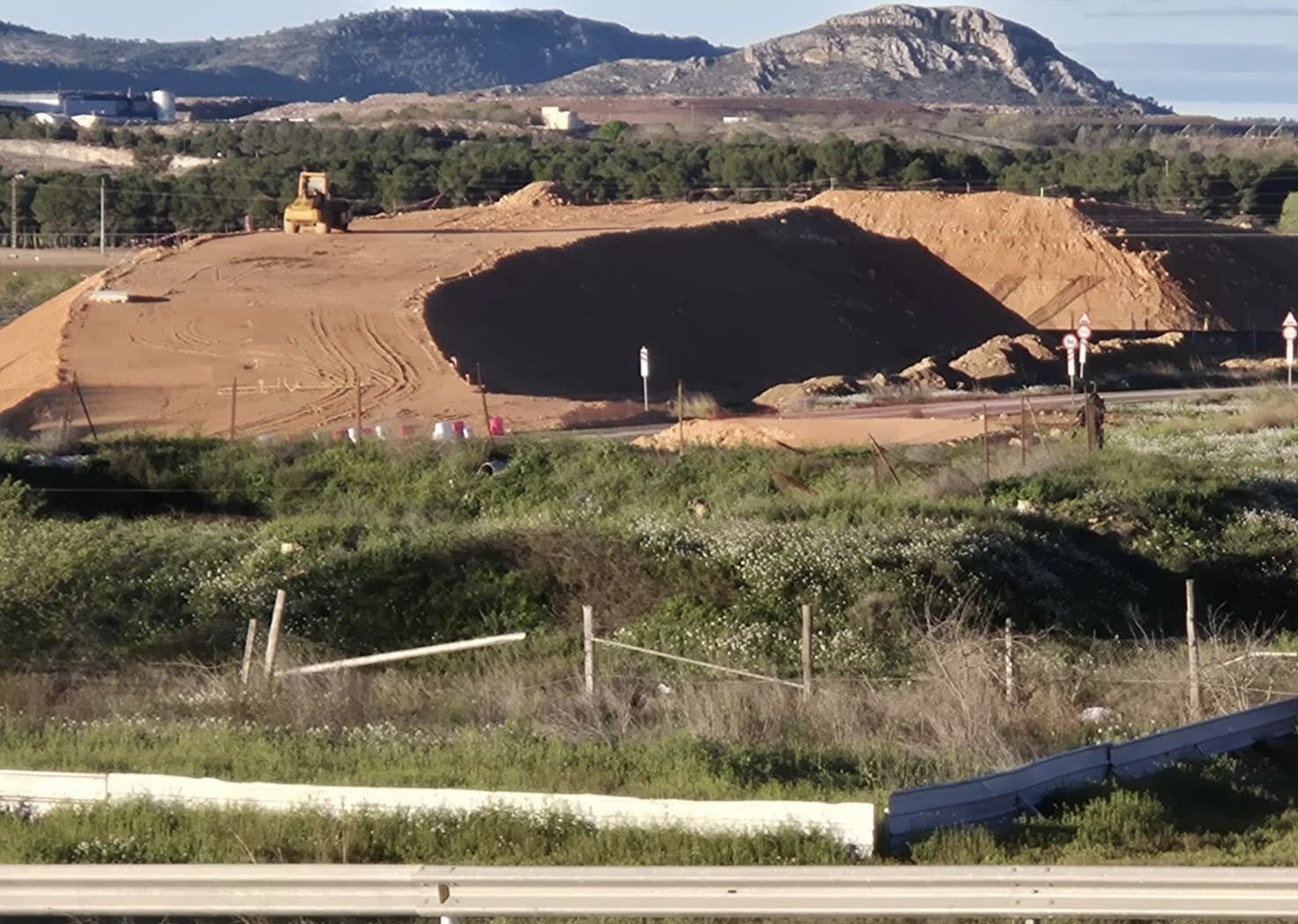 Aspecto de las obras