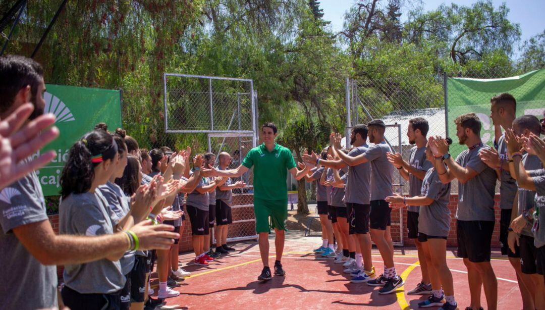 Carlos Suárez, en su visita al Campus de Unicaja