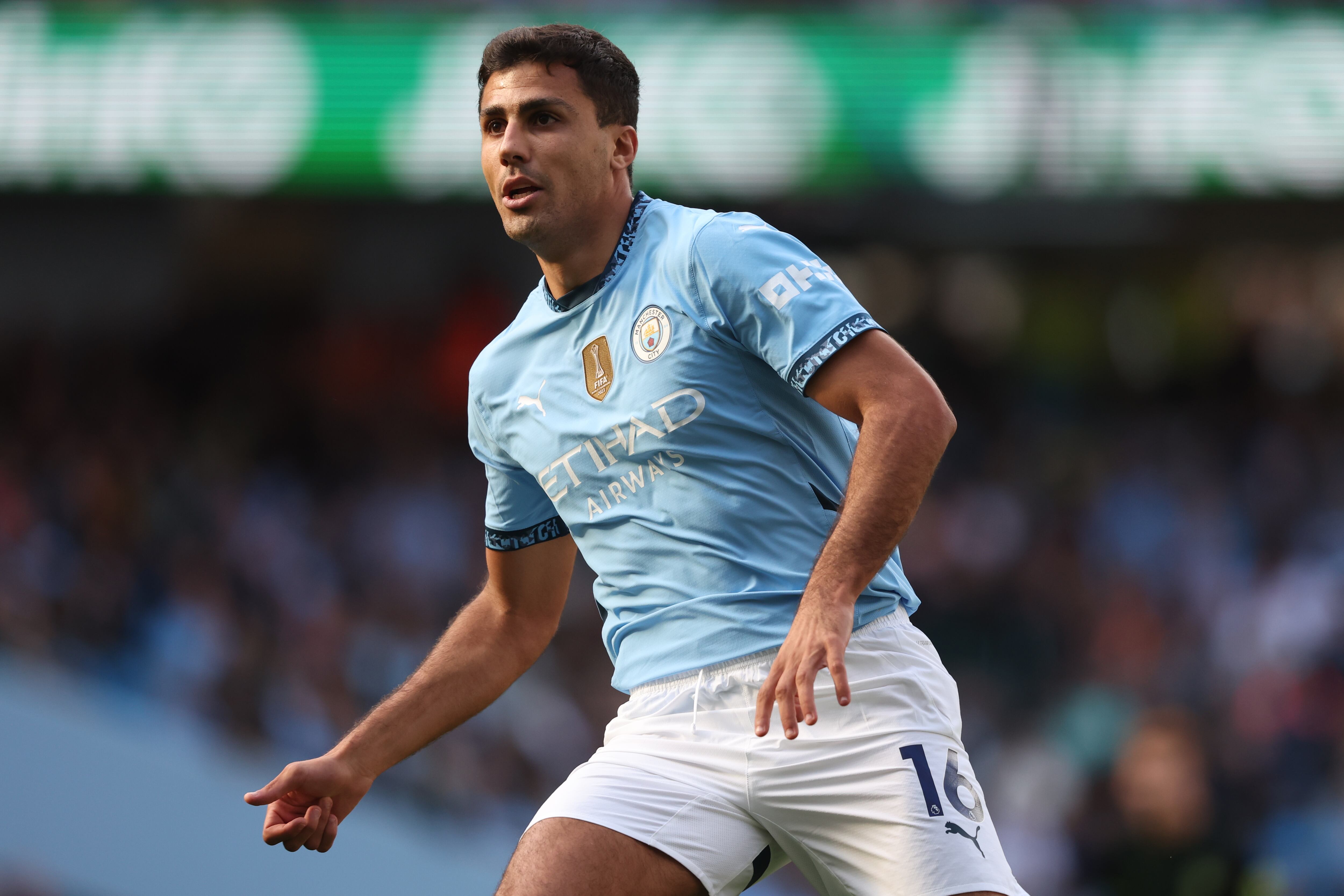 Rodri juega el último partido del Manchester City ante el Brentford FC