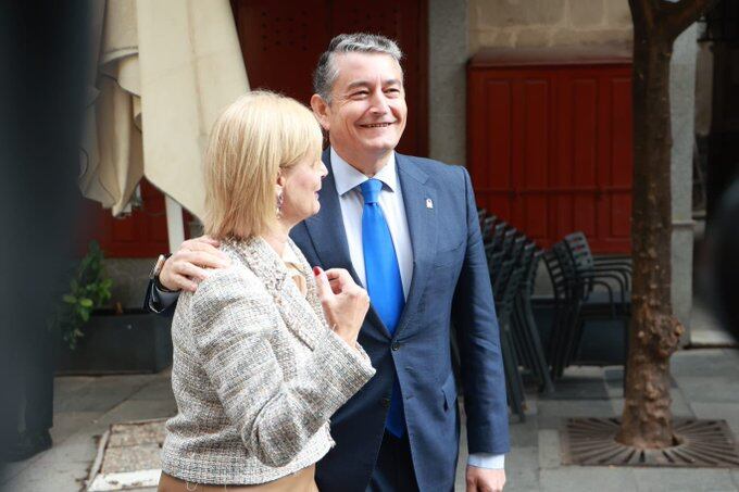 Pelayo y Sanz este viernes en el Ayuntamiento de Jerez