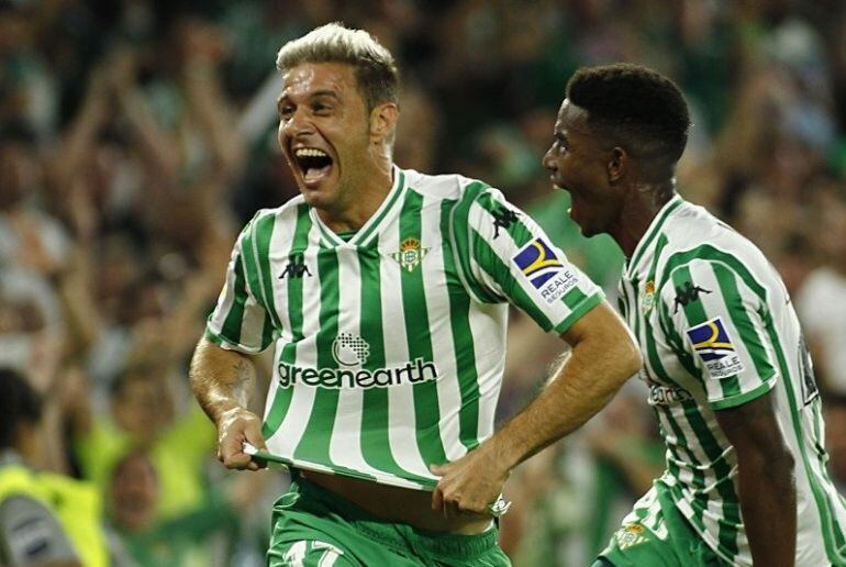 Joaquín celebra su determinante gol