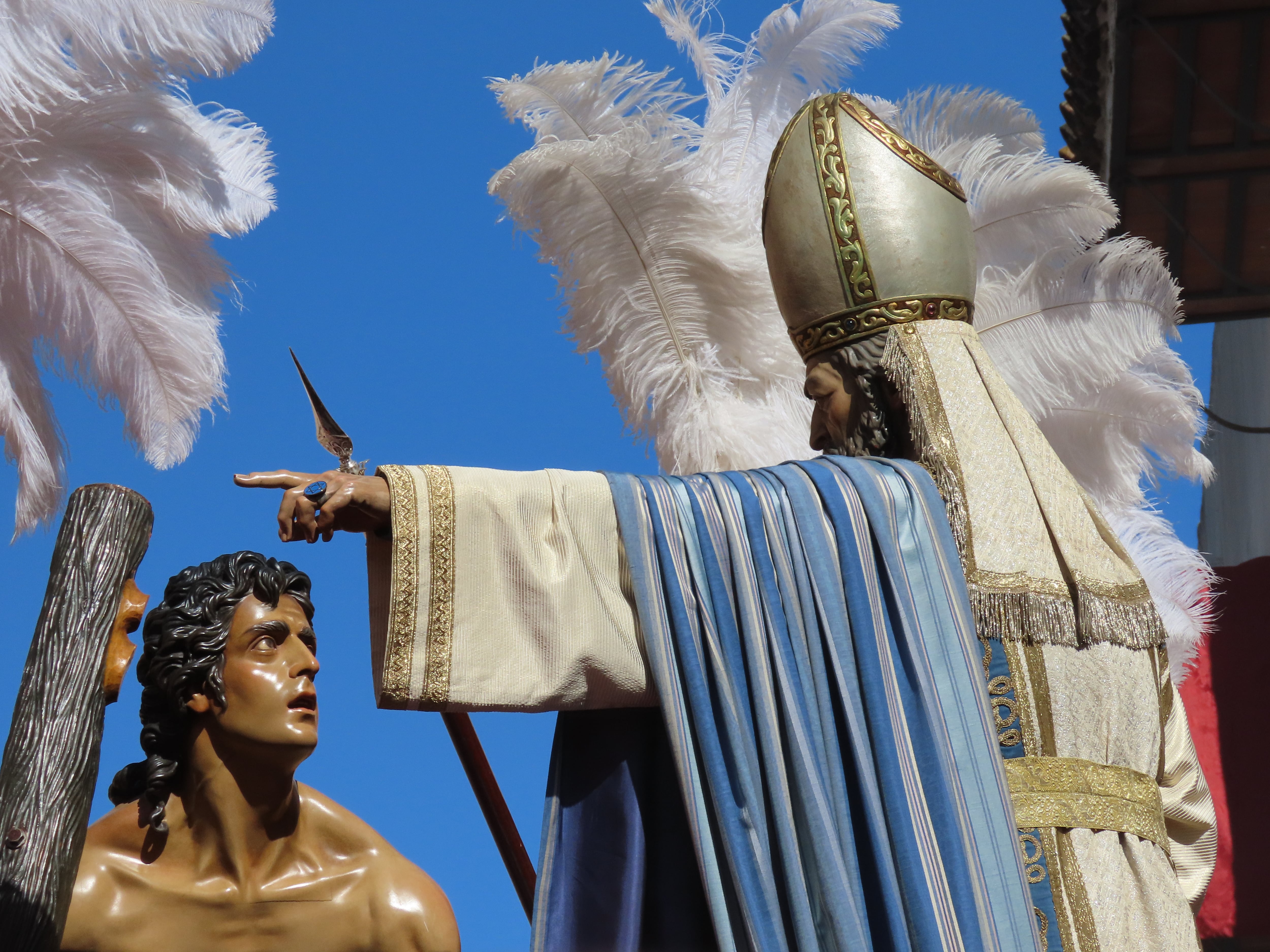 Detalle del paso de Nuestro padre Jesús de las Penas en Córdoba